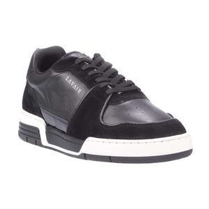 Lavair Mens Vadum Leather Sneakers / White/Black